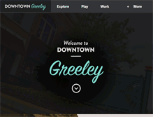 Tablet Screenshot of greeleydowntown.com